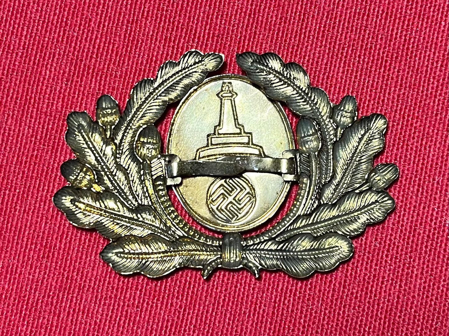 Original WWII German NSRKB (Veterans) Visor Cap Insignia