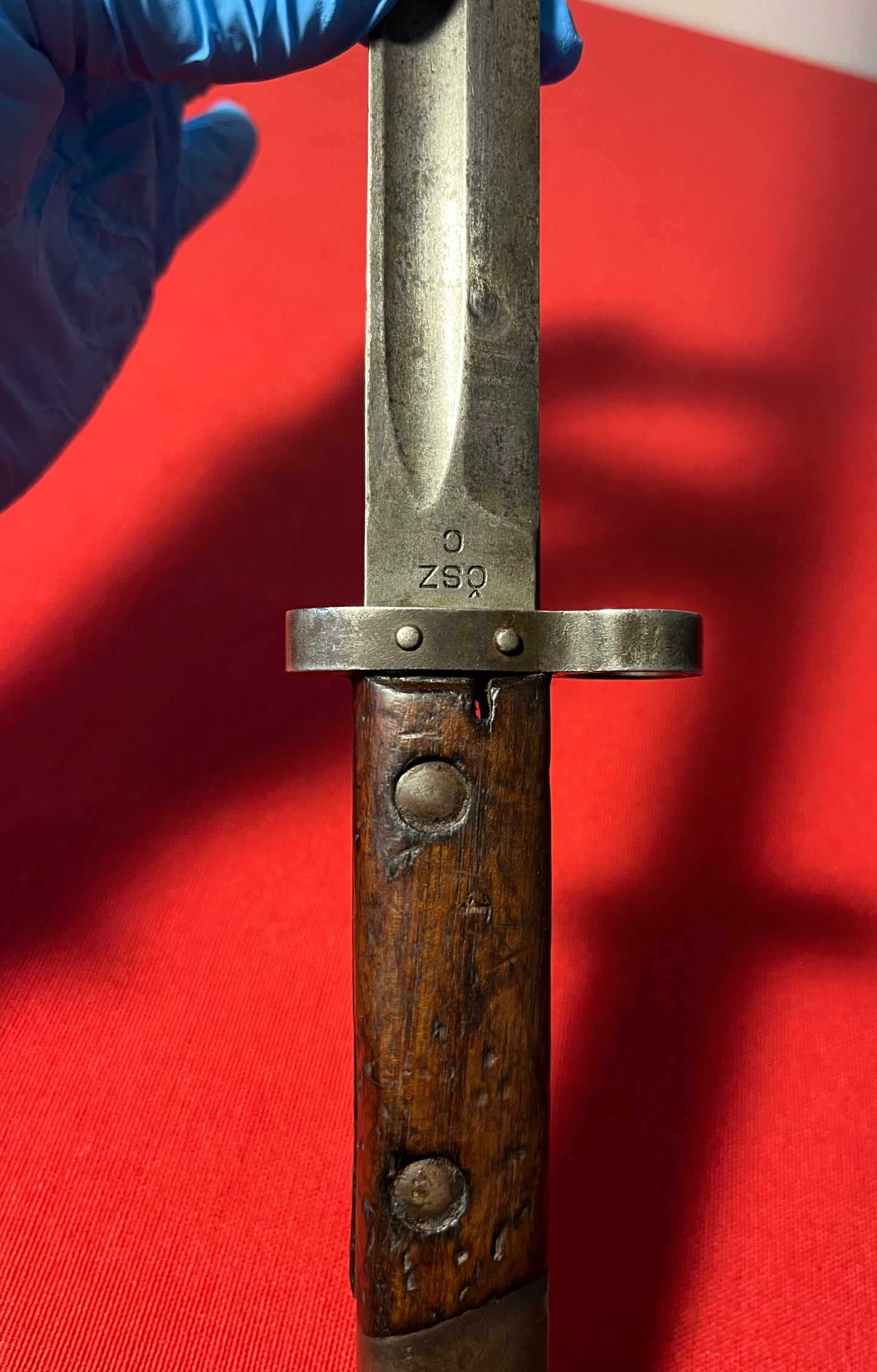 WW2 Czech VZ24 / CSZ-C Czechoslovakian Mauser Bayonet W/ Personalized "Initials"