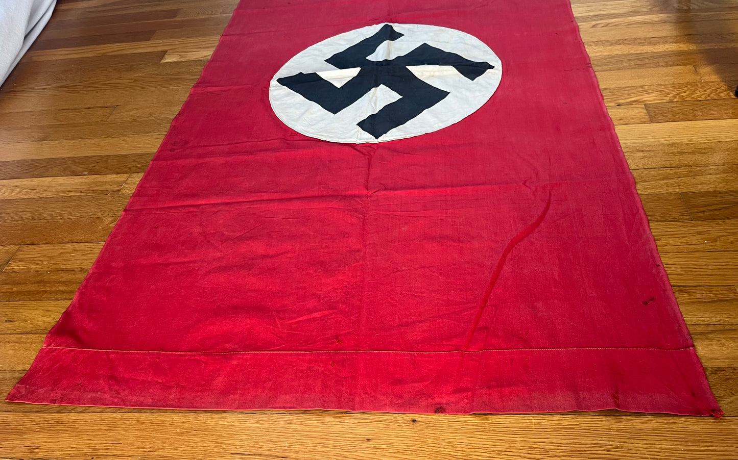 Original WW2 German Flag Banner Type (Large) Double Sided 4 FT 9 IN