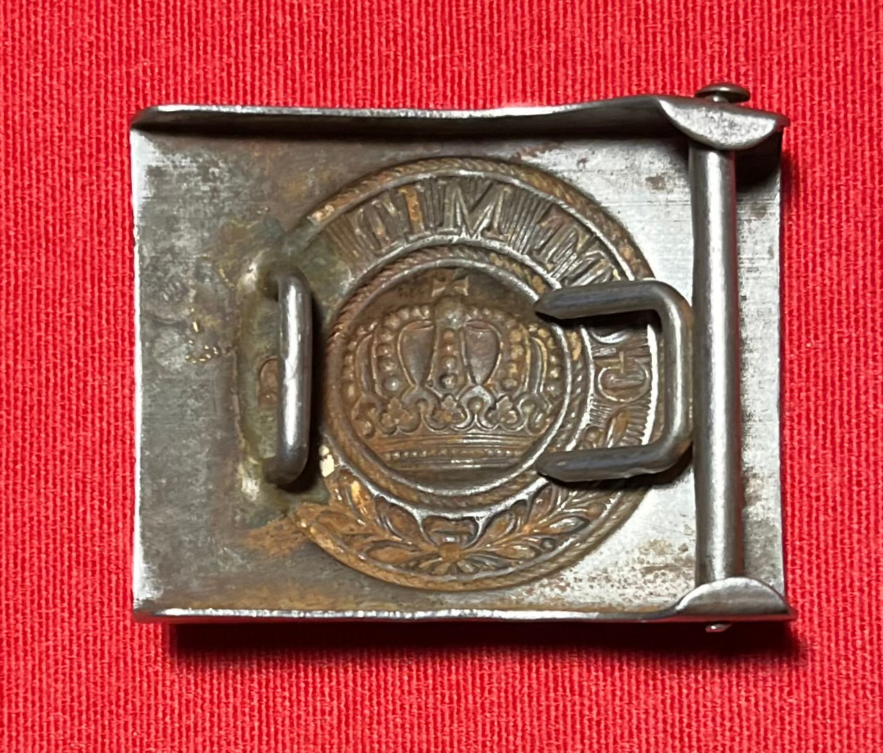 Authentic WWI German Prussian Belt Buckle "Gott Mit Uns" God Is With Us