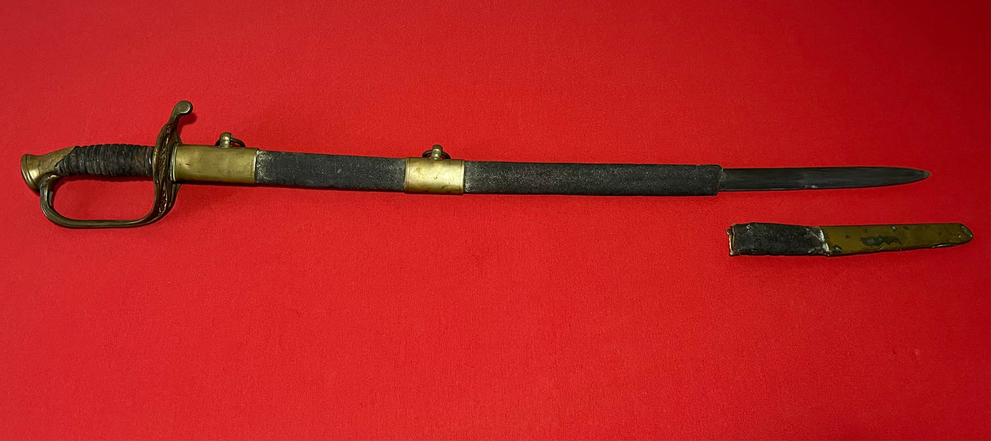 M1850 Civil War Foot Officer's Sword with Sharkskin Scabbard