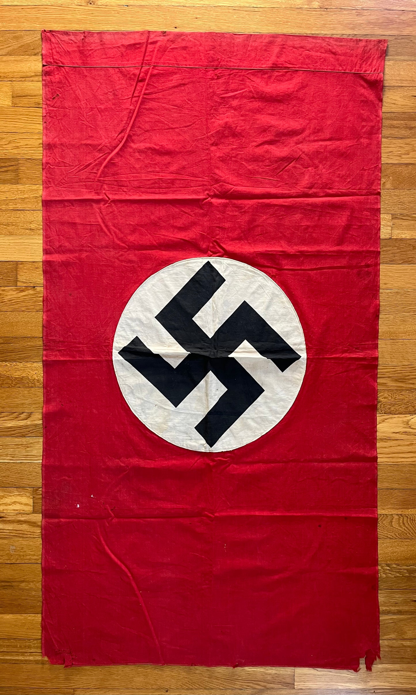 Original WW2 German Flag Banner Type (Large) Double Sided 4 FT 9 IN