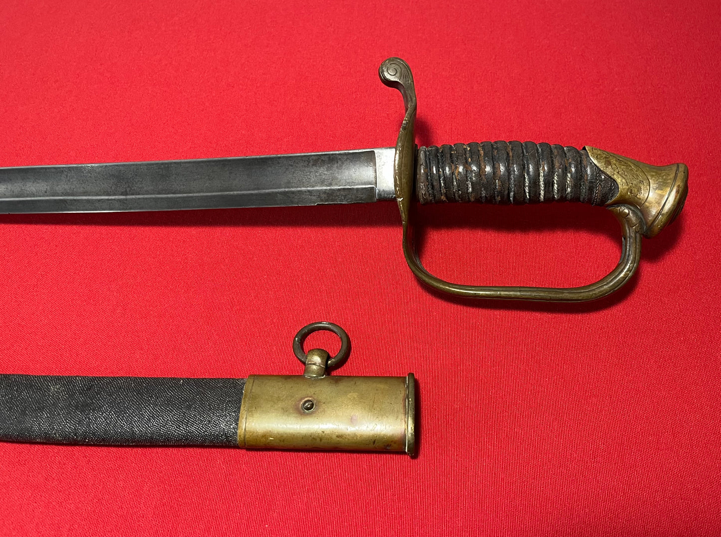 M1850 Civil War Foot Officer's Sword with Sharkskin Scabbard