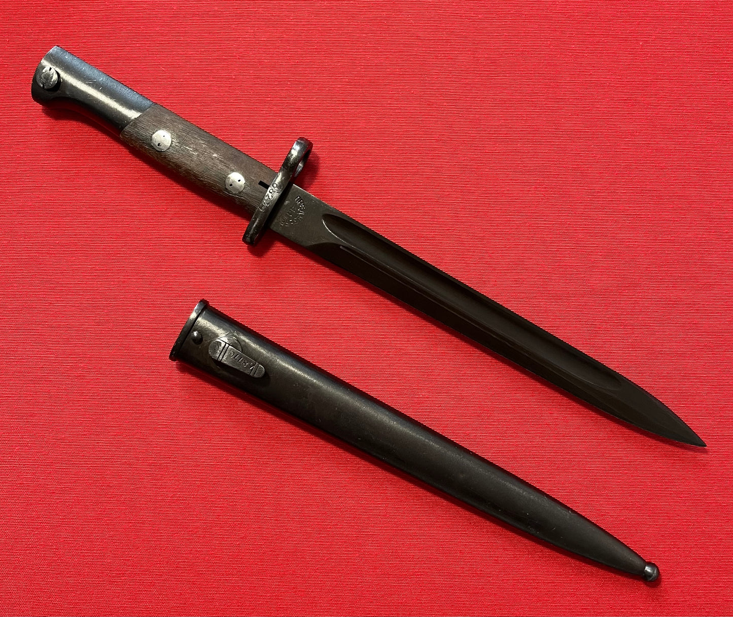 Yugo Yugoslavian M48 K98 Mauser Bayonet & Scabbard with Frog