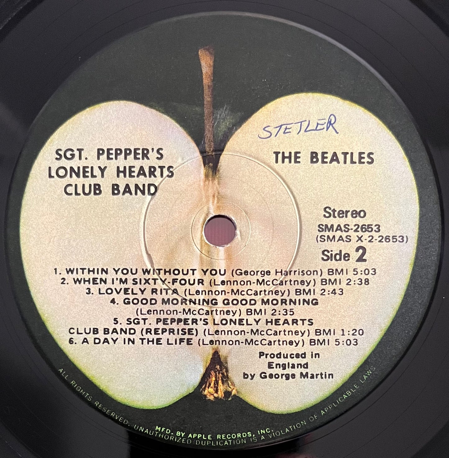 The Beatles- Sgt. Pepper’s Lonely Hearts Club Band / Vinyl Record LP / OG Stereo 2653