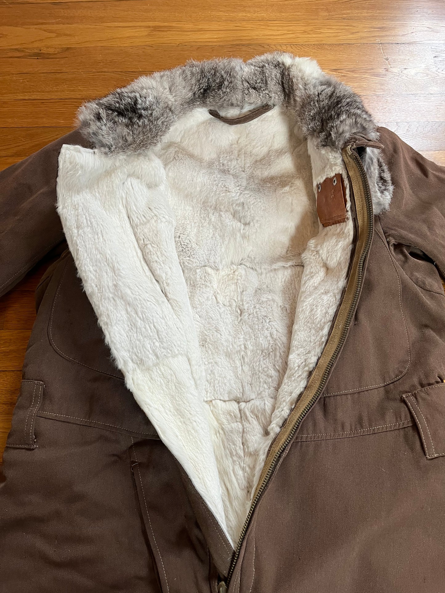 Rare WW2 Japanese Army Pilot's Winter Fur Lined Flight Suit