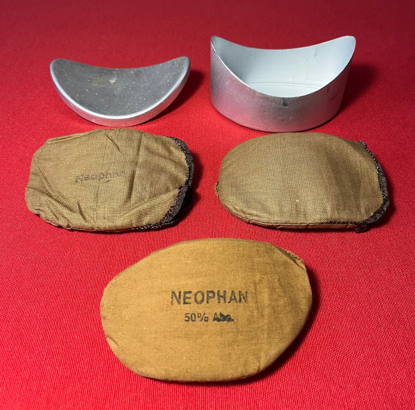 WW2 German Luftwaffe Pilot Goggle Replacement Lenses & Case