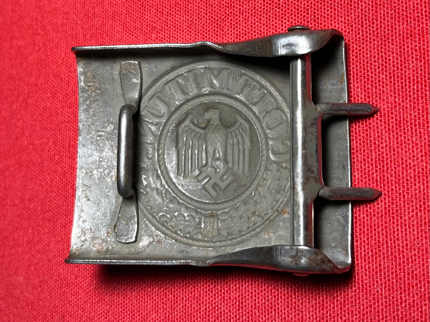 Authentic WW2 German "Heer" Army Belt Buckle Marked IKA 41