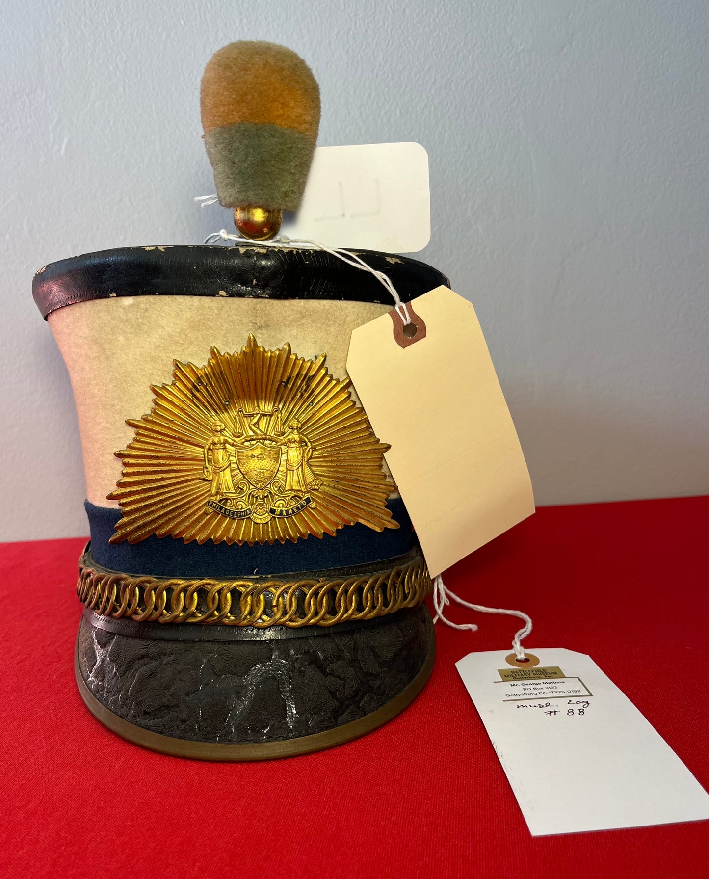 1880’s Philadelphia Home Guard Shako / Battlefield Military Museum Gettysburg, Pa