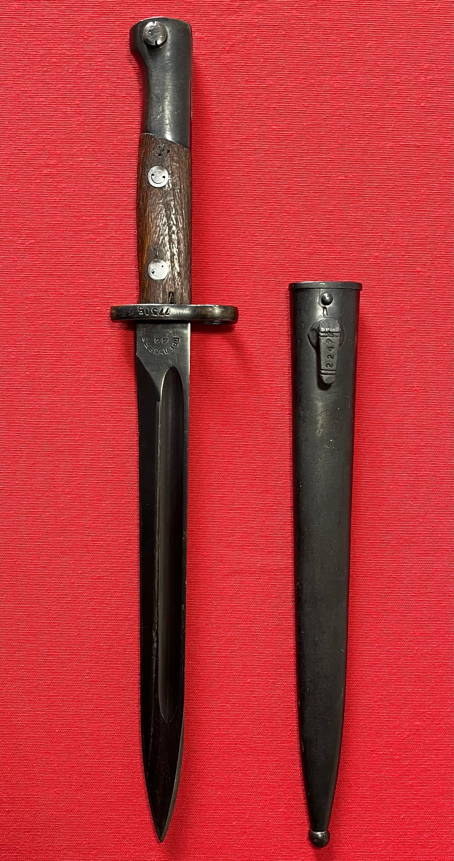 Yugo Yugoslavian M48 K98 Mauser Bayonet & Scabbard