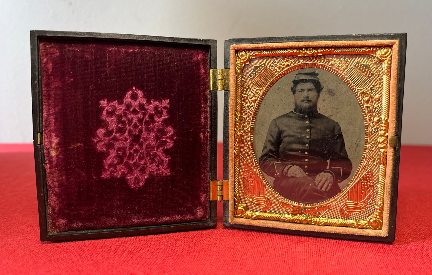 Civil War Soldier Image (Sixth Plate) in "Scarce” Constitution Case