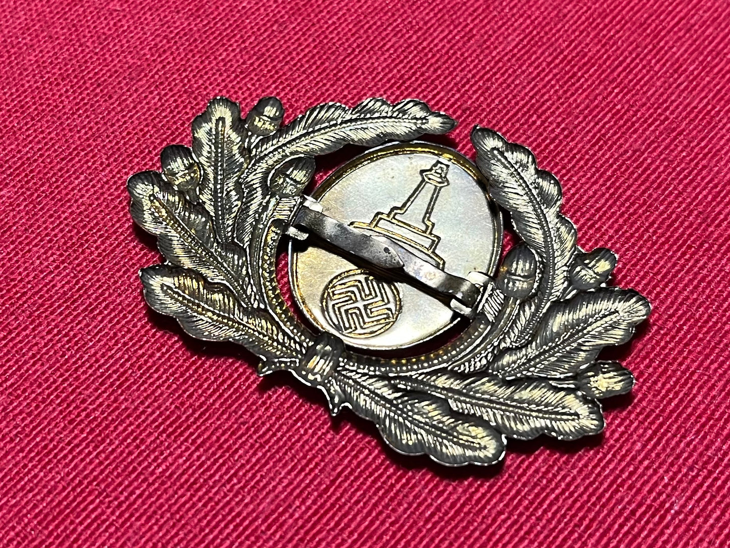 Original WWII German NSRKB (Veterans) Visor Cap Insignia