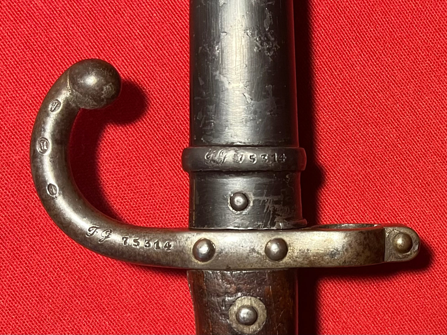 M1874 French Gras Bayonet with Matching Numbers Dated 1881