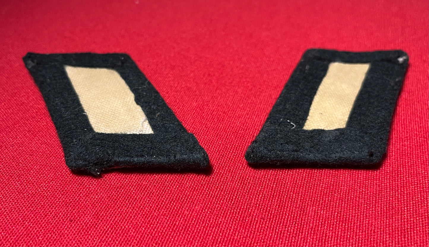 WW2 German Heer "Army" Transportation Officer's Collar Tab Pair / Authentic