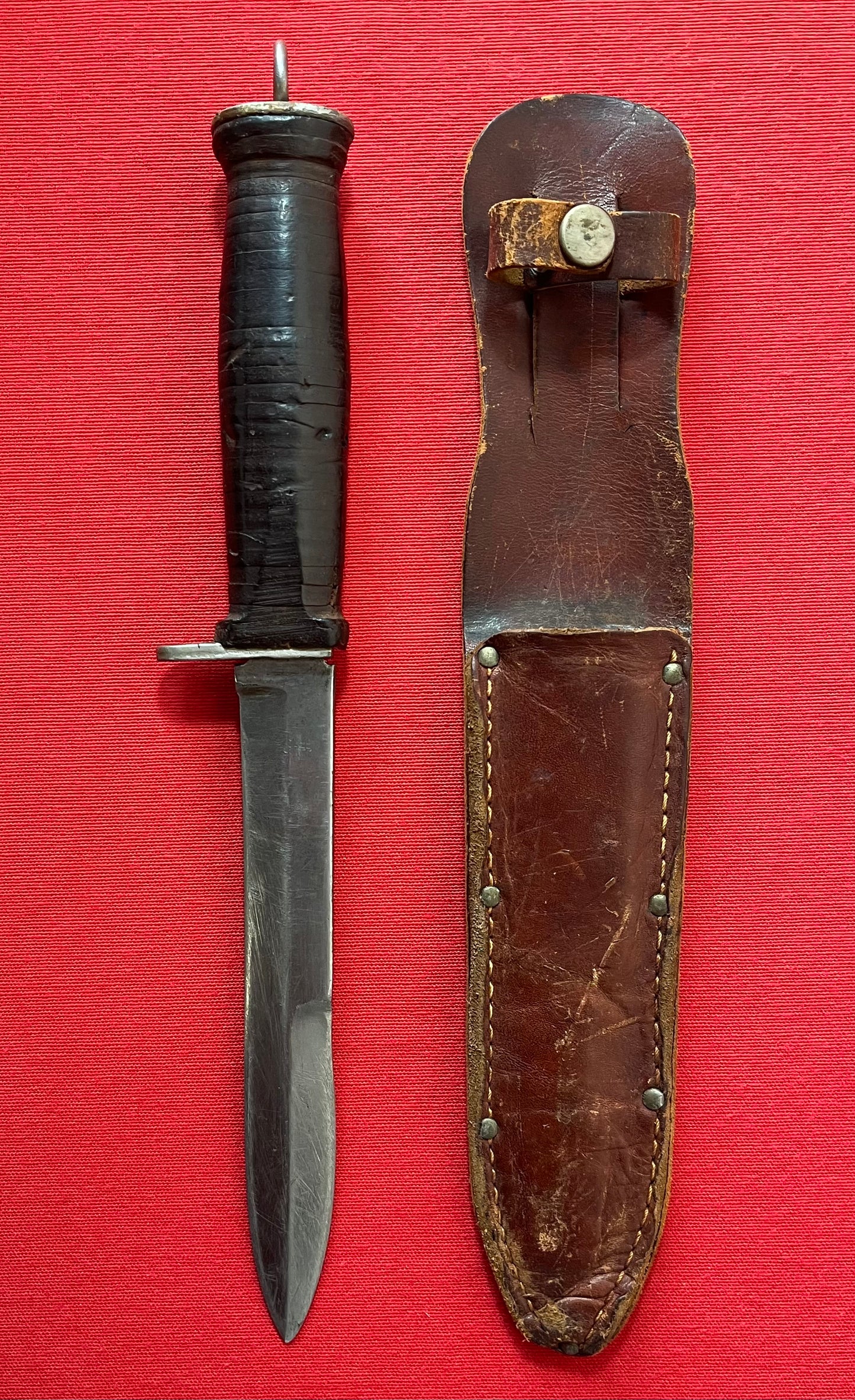 WW2 U.S. M3 Commercial Fighting Knife & Scabbard