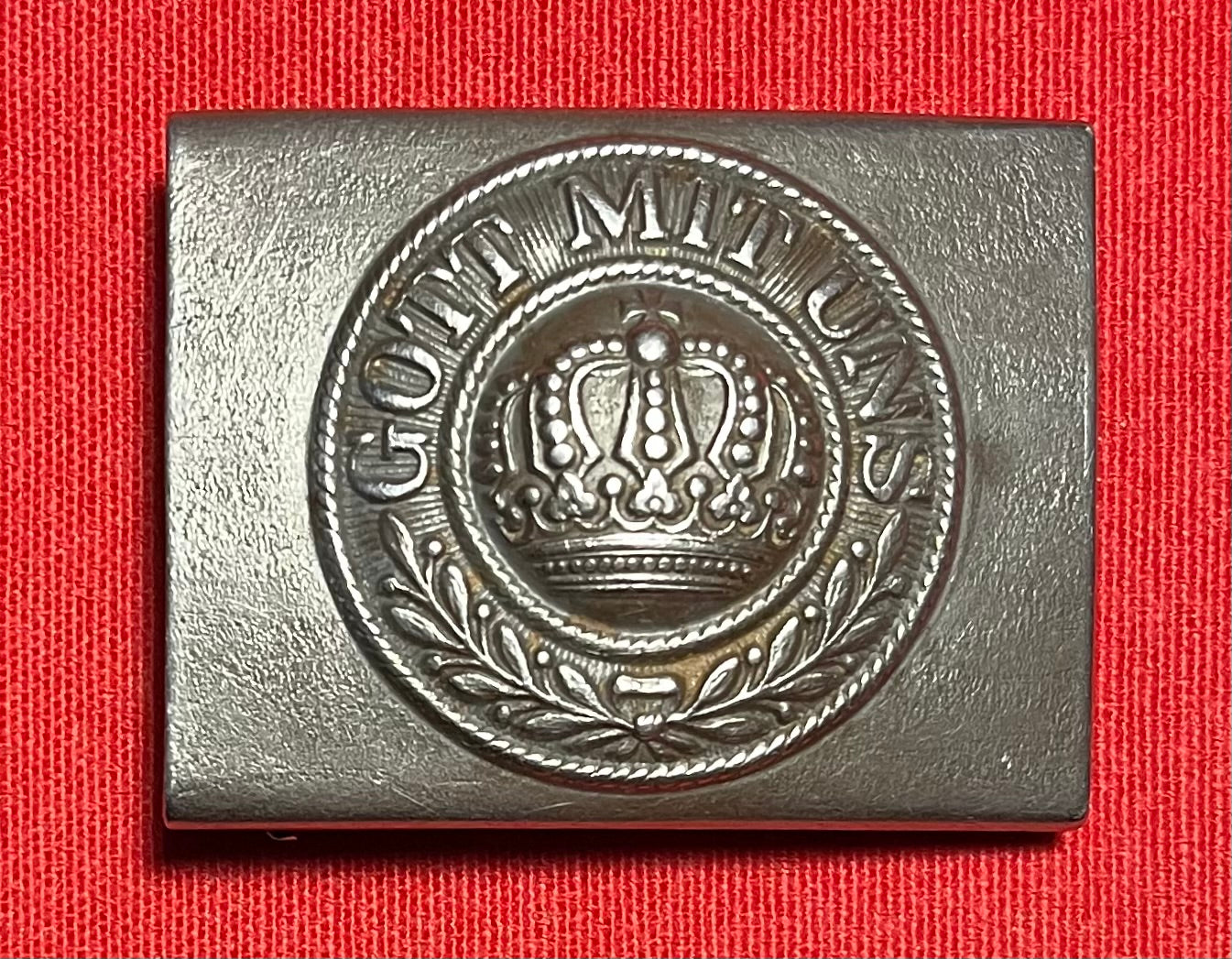 Authentic WWI German Prussian Belt Buckle "Gott Mit Uns" God Is With Us