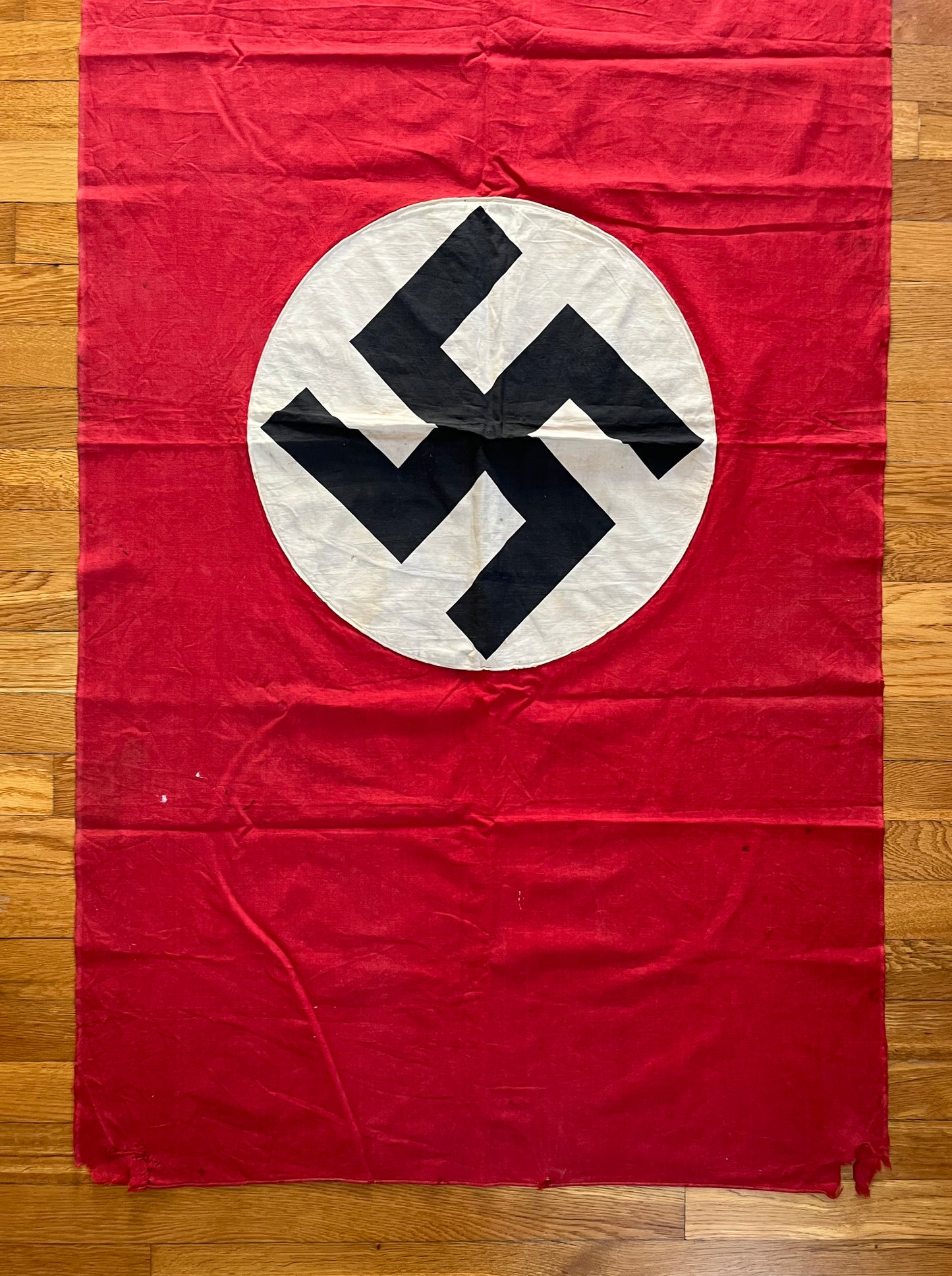 Original WW2 German Flag Banner Type (Large) Double Sided 4 FT 9 IN