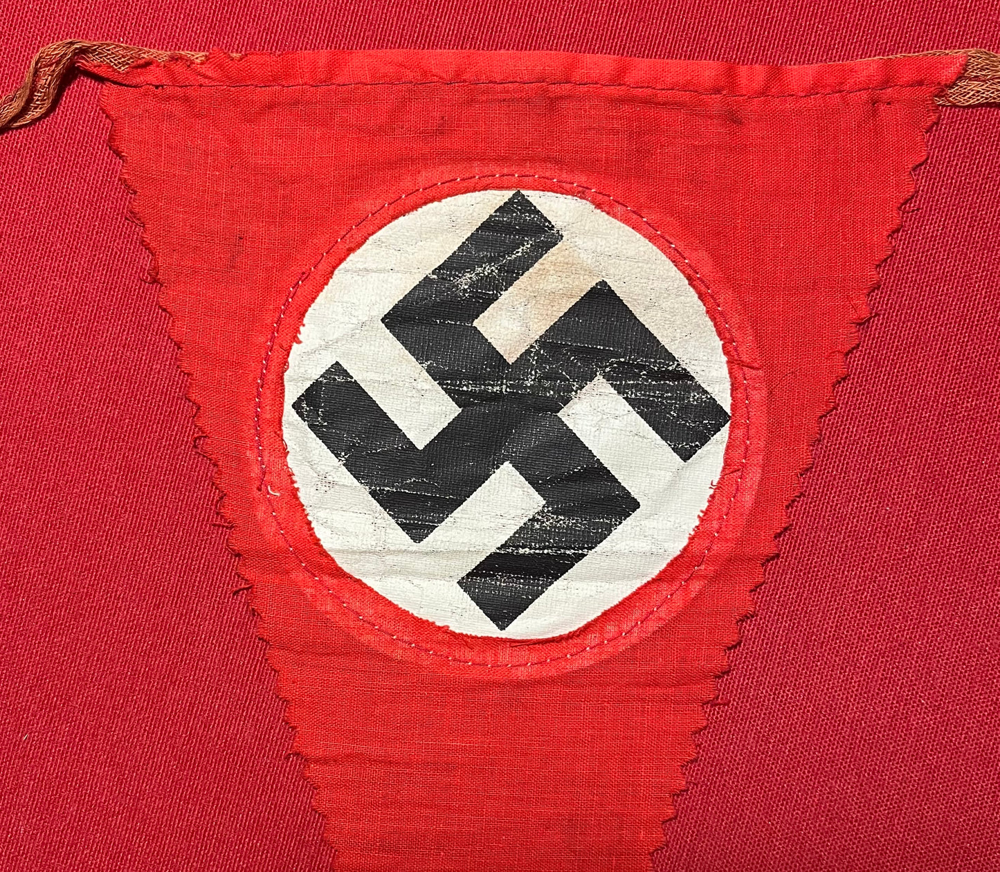 WWII Era German NSDAP (Nazi Party) Cloth Parade Pennant Type Flag