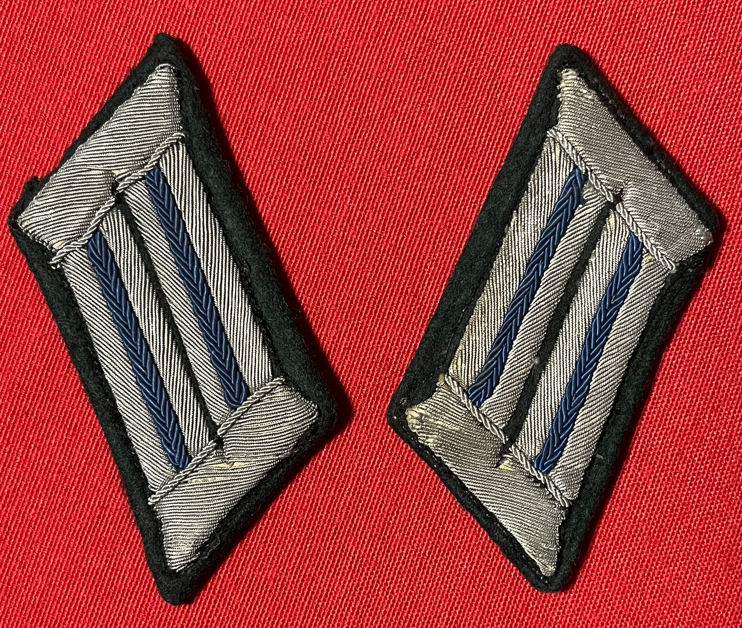 WW2 German Heer "Army" Transportation Officer's Collar Tab Pair / Authentic