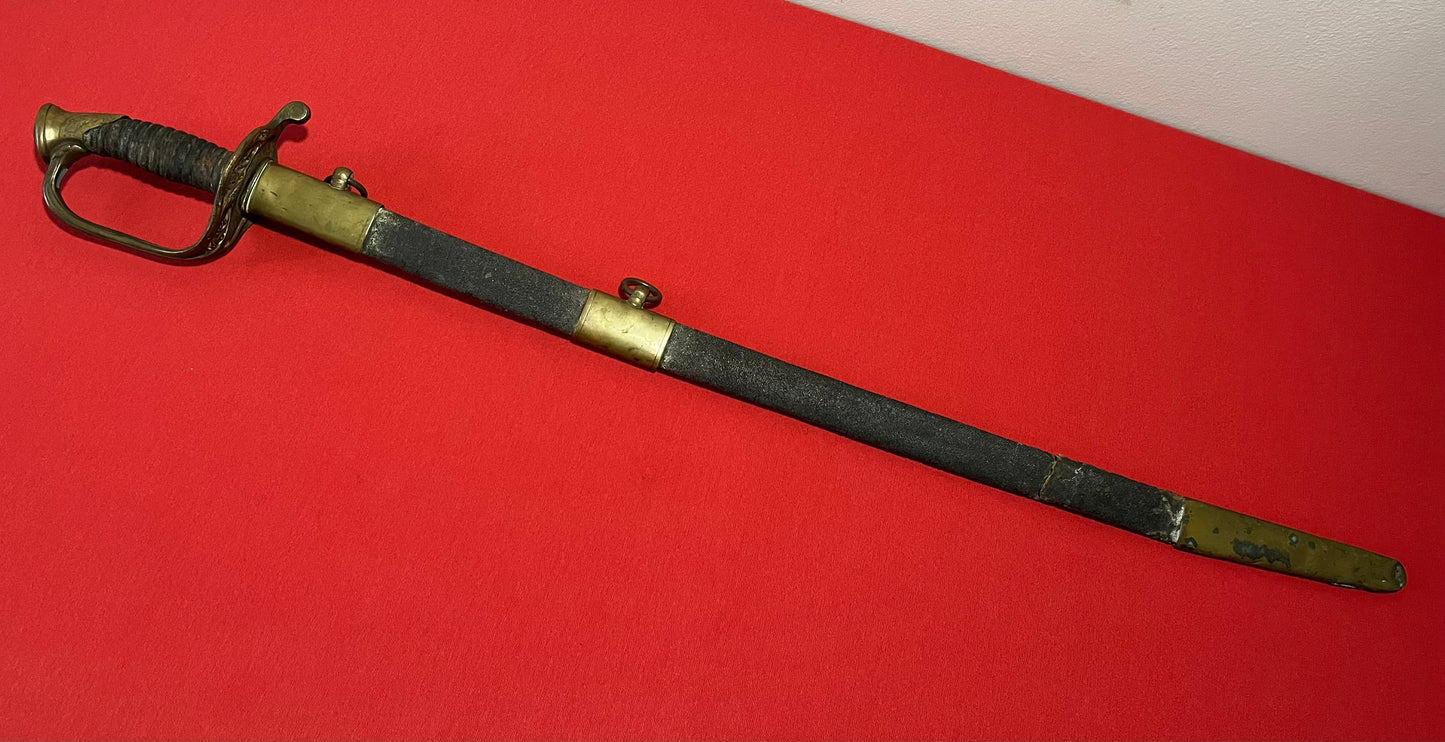 M1850 Civil War Foot Officer's Sword with Sharkskin Scabbard