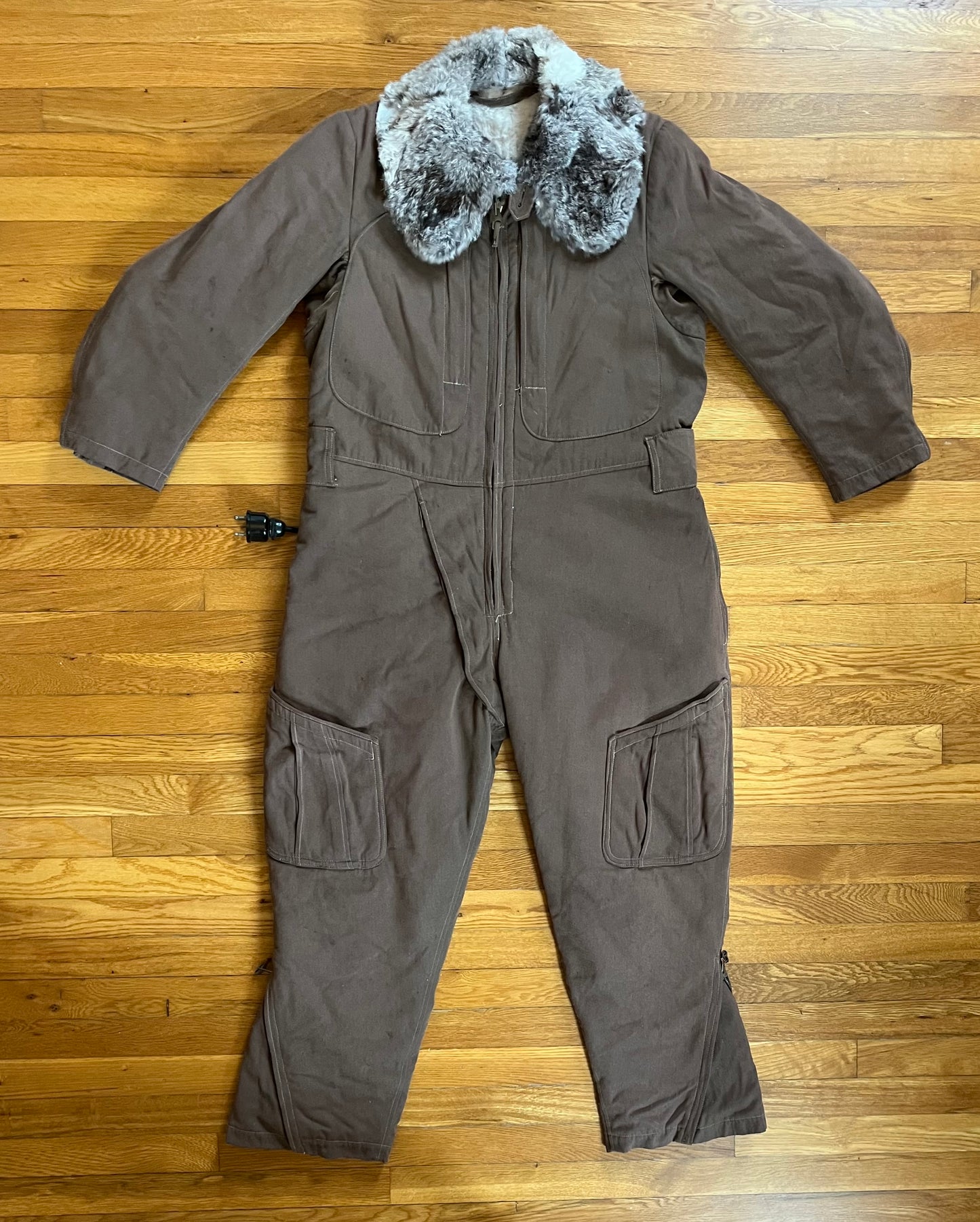 Rare WW2 Japanese Army Pilot's Winter Fur Lined Flight Suit