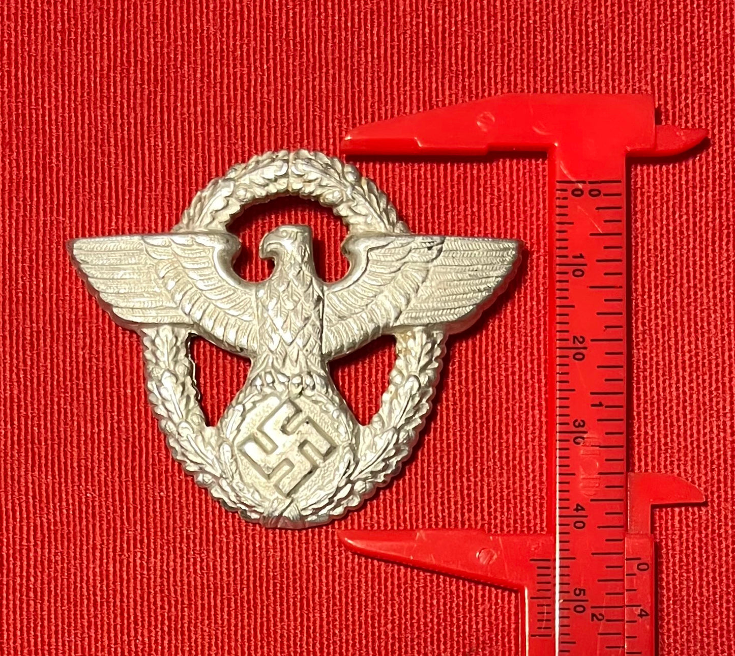 Original WW2 German NSDAP (NAZI PARTY) POLICE VISOR CAP EAGLE