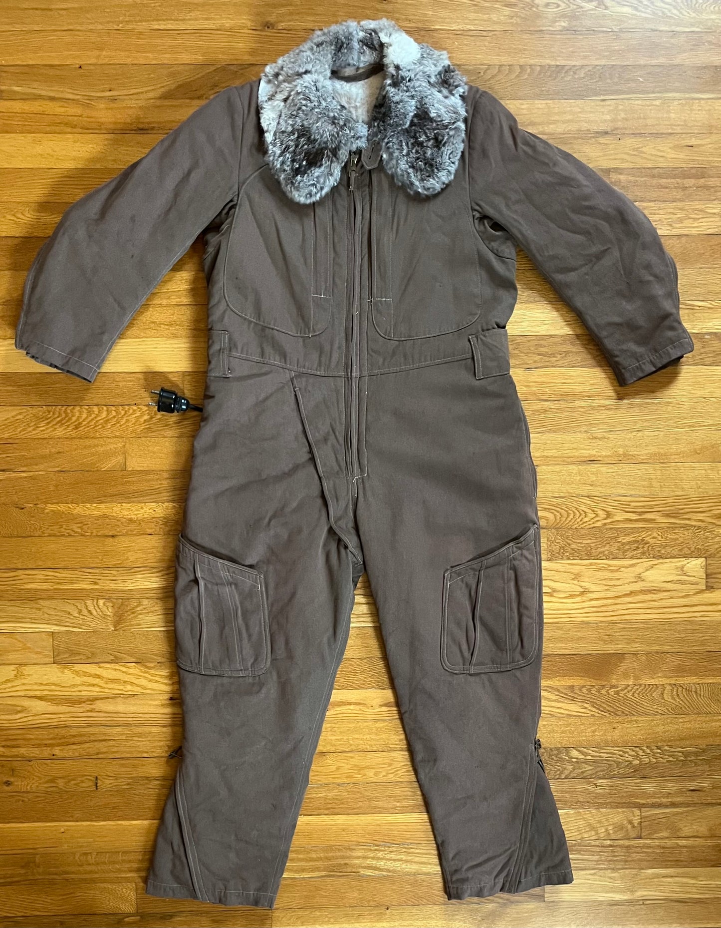 Rare WW2 Japanese Army Pilot's Winter Fur Lined Flight Suit