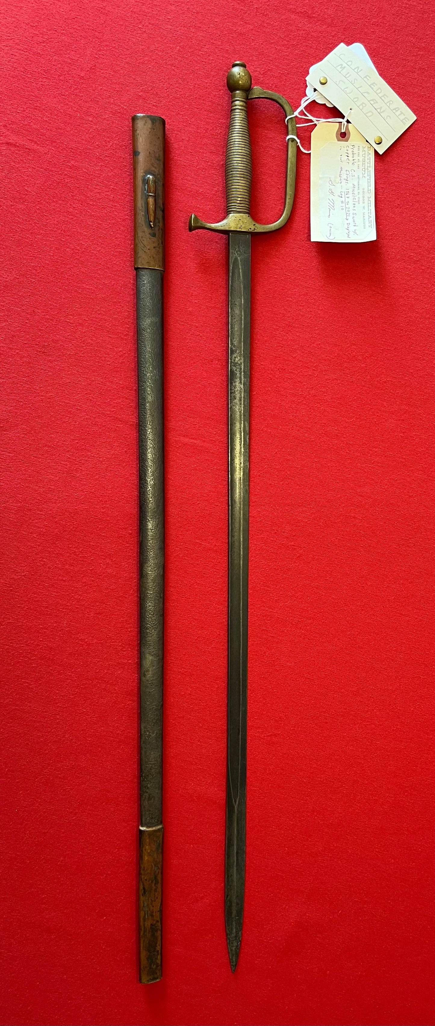 Rare / Confederate Musicians Sword by Boyle & Gamble / Battlefield M. Gettysburg