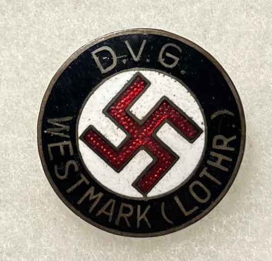 D.V.G. Westmark (Lothr.) Membership Pin by W. Redo NSDAP