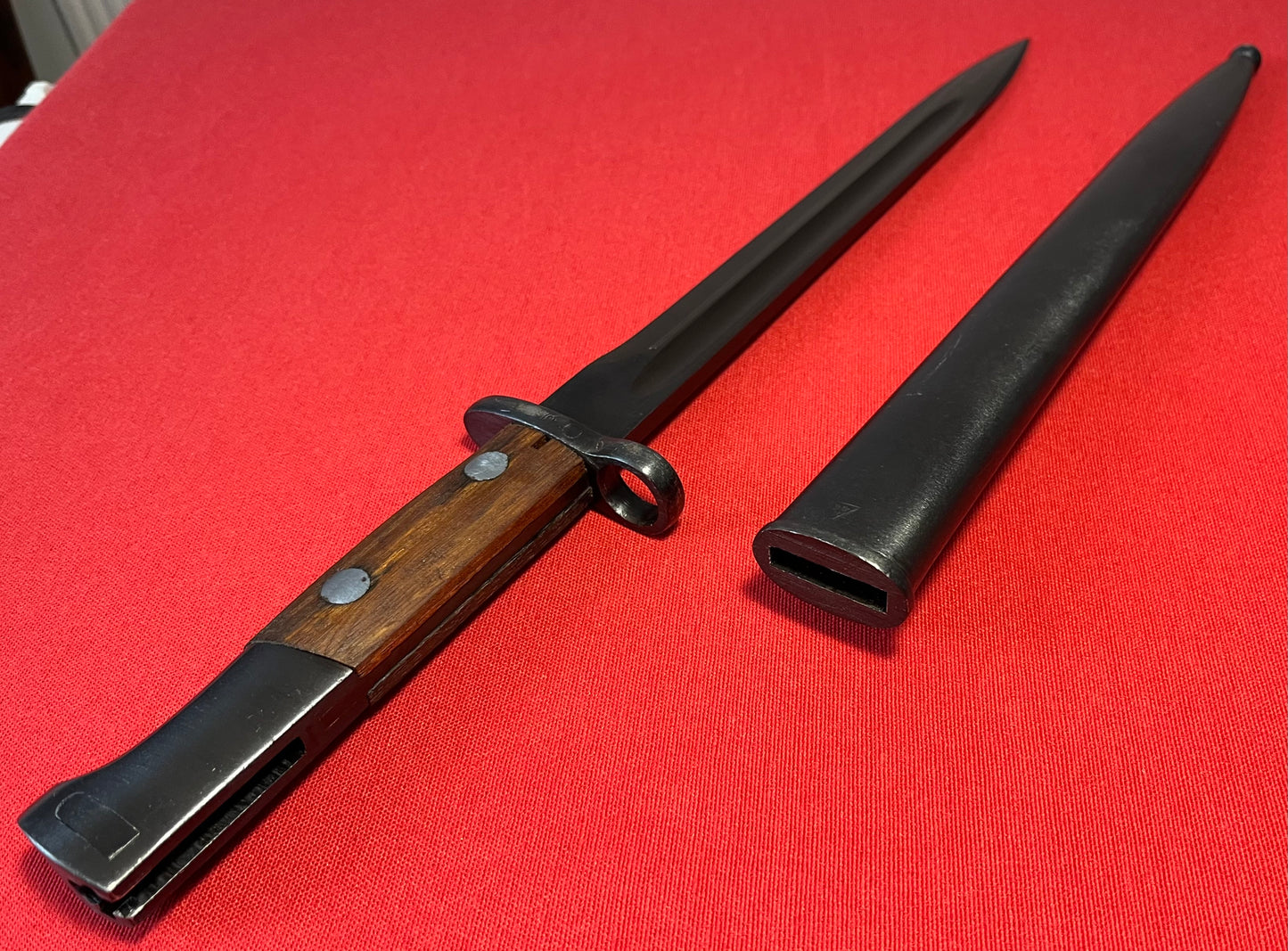 Yugo Yugoslavian M48 K98 Mauser Bayonet & Scabbard with Frog