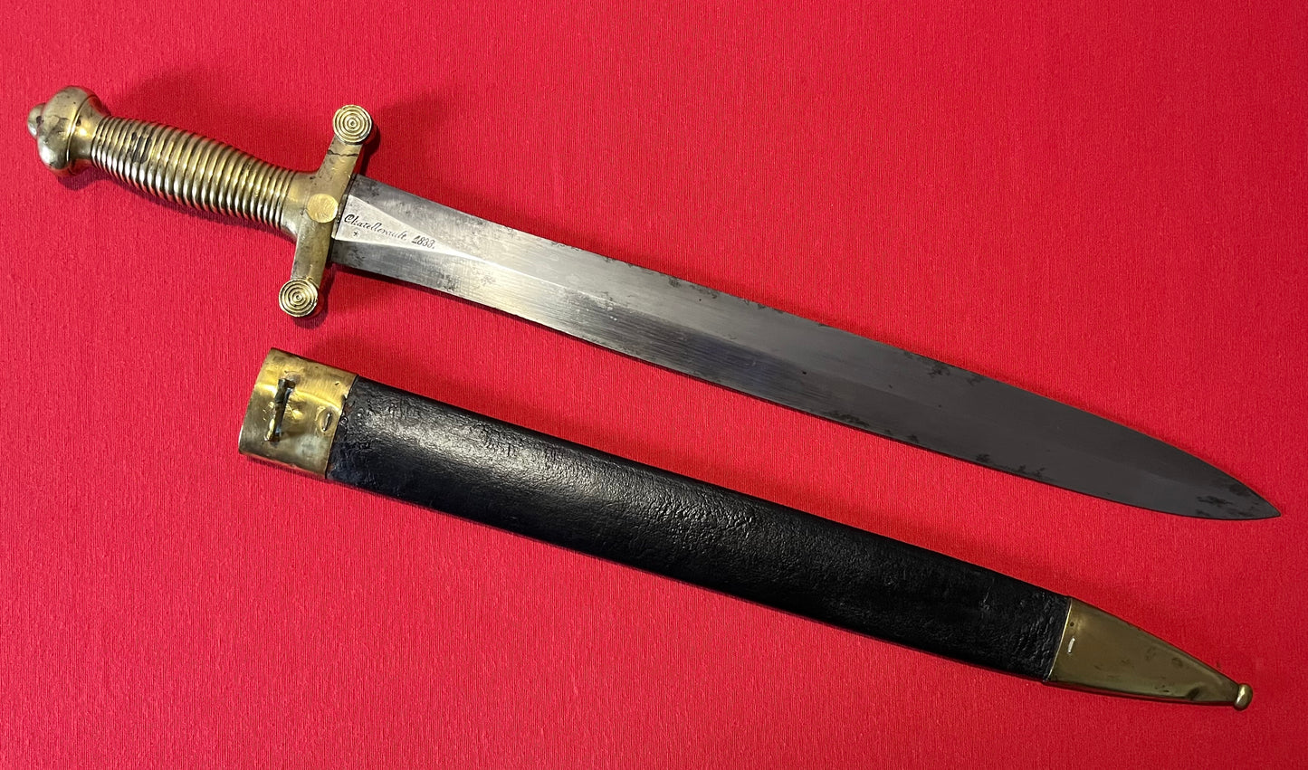 M1831 French Artillery Short Sword & Scabbard / Civil War Era