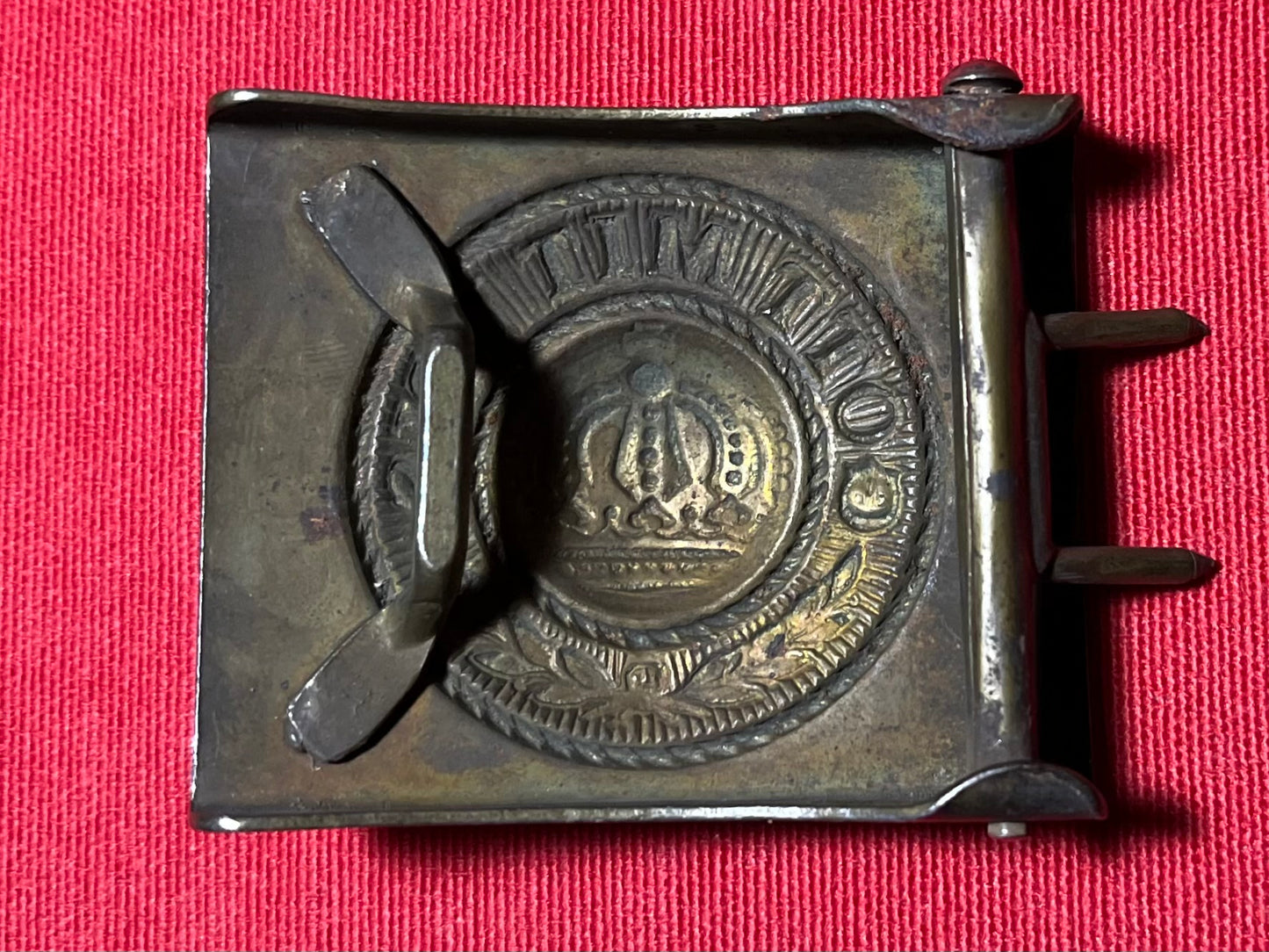 Authentic WWI German Prussian Belt Buckle "Gott Mit Uns" God Is With Us