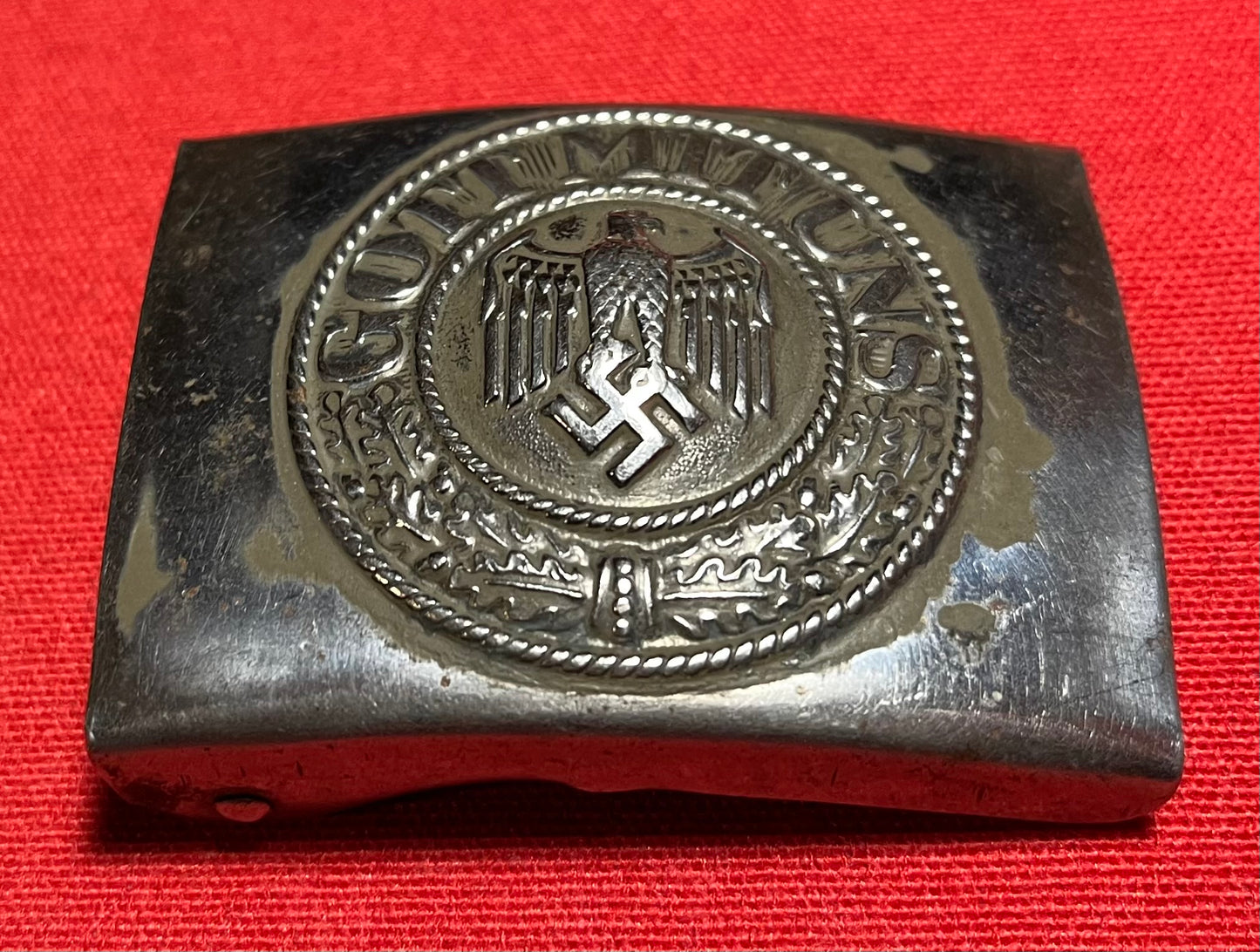 Authentic WW2 German "Heer" Army Belt Buckle Marked IKA 41