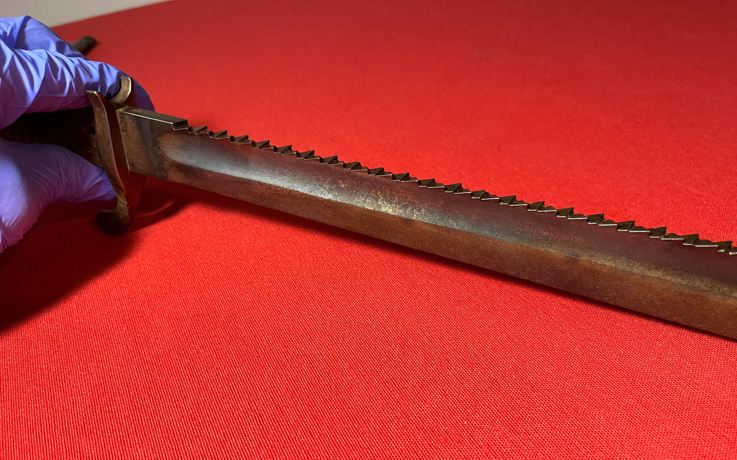 WW1 GERMAN M1898 98/05 "High Ear" Sawback Butcher Bayonet & Scabbard by V.C Shilling