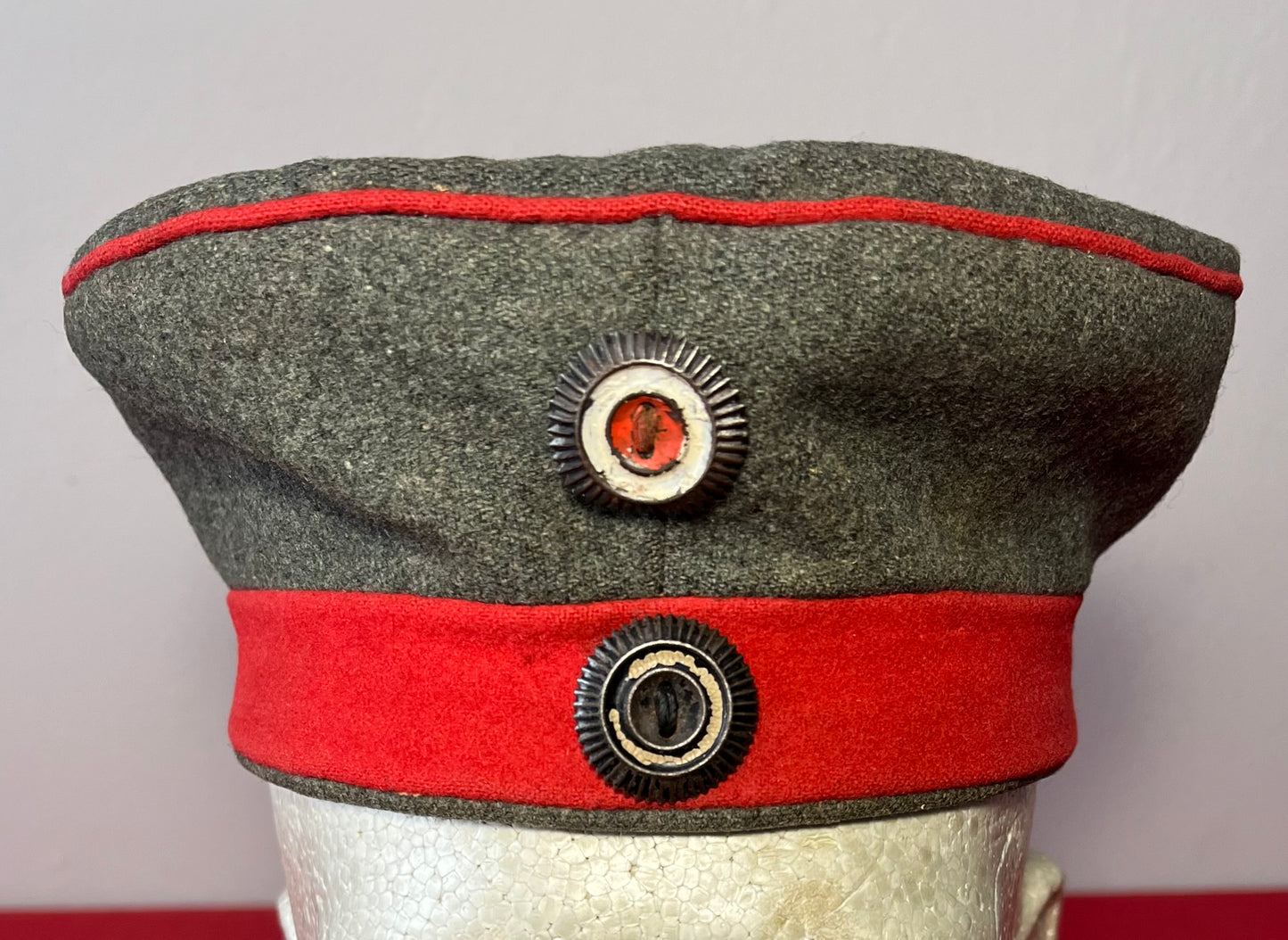 WW1 Imperial German / Prussian Army Feldmütze EM/NCO FIELD CAP UNIT MARKED M1907