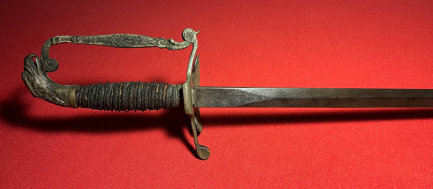 U.S Infantry Officers Eagle Head Sword 1830-1840 Battlefield M Museum Gettysburg