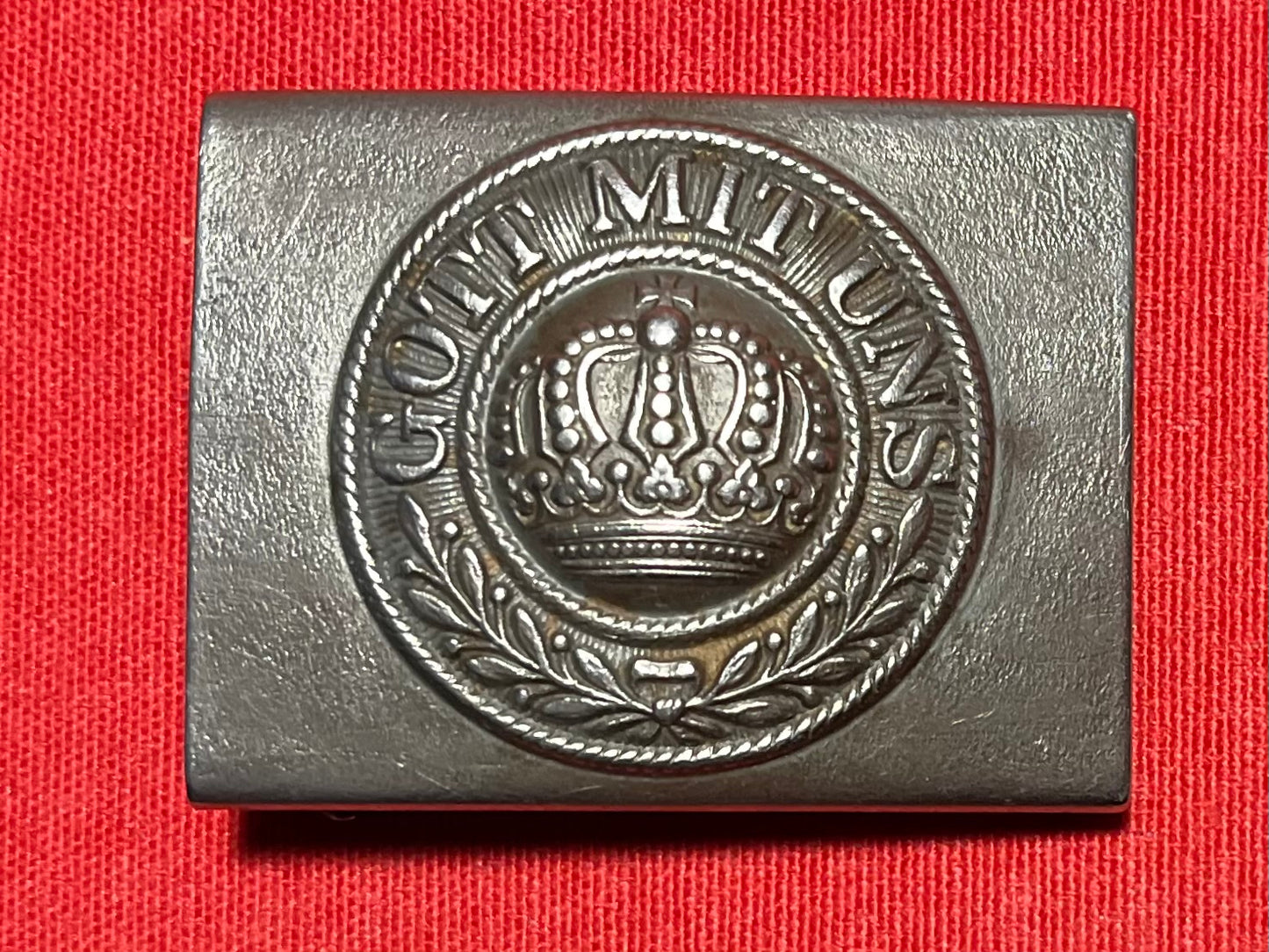 Authentic WWI German Prussian Belt Buckle "Gott Mit Uns" God Is With Us