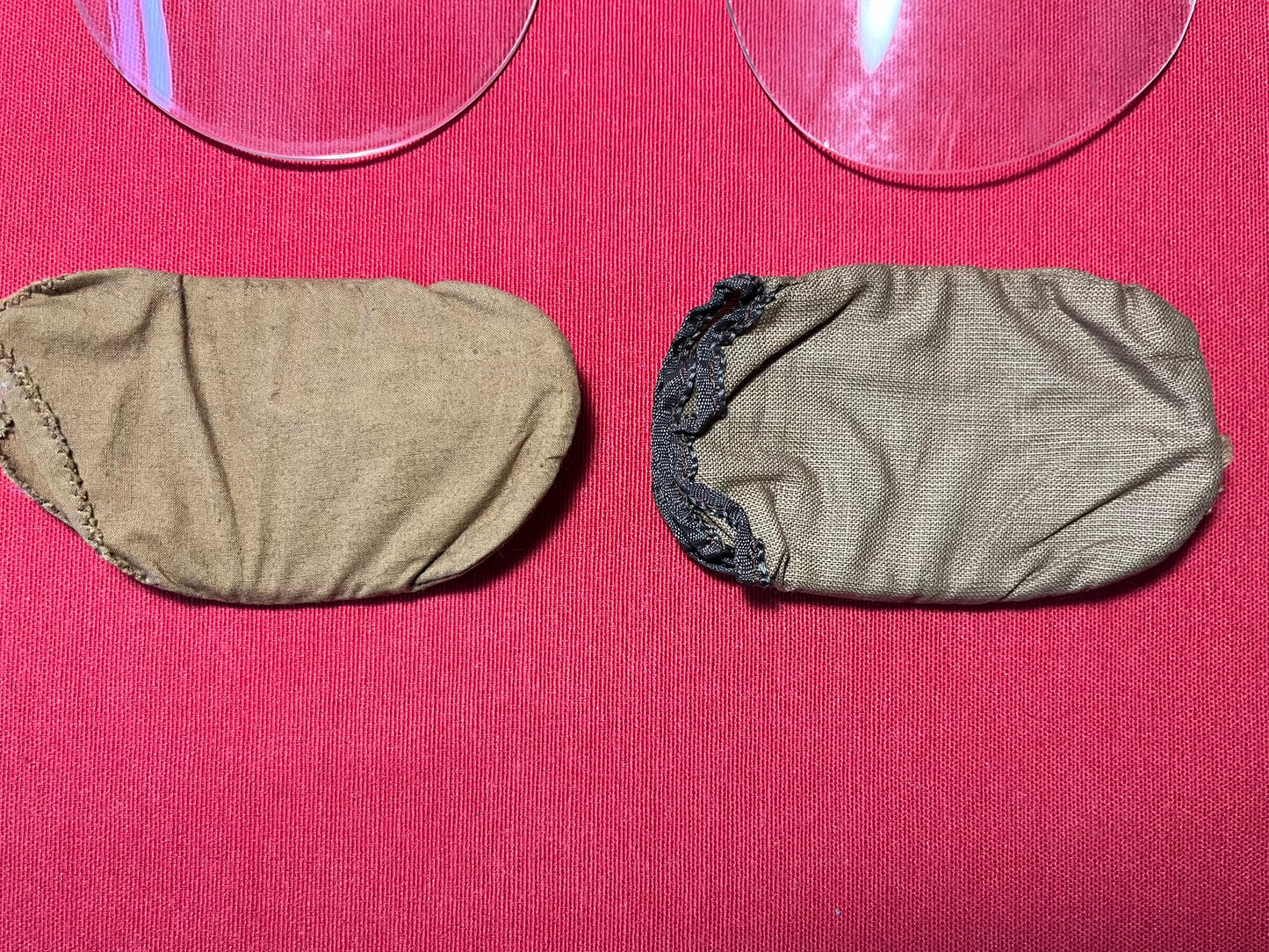 WW2 German Luftwaffe Pilot Goggle Replacement Lenses & Case