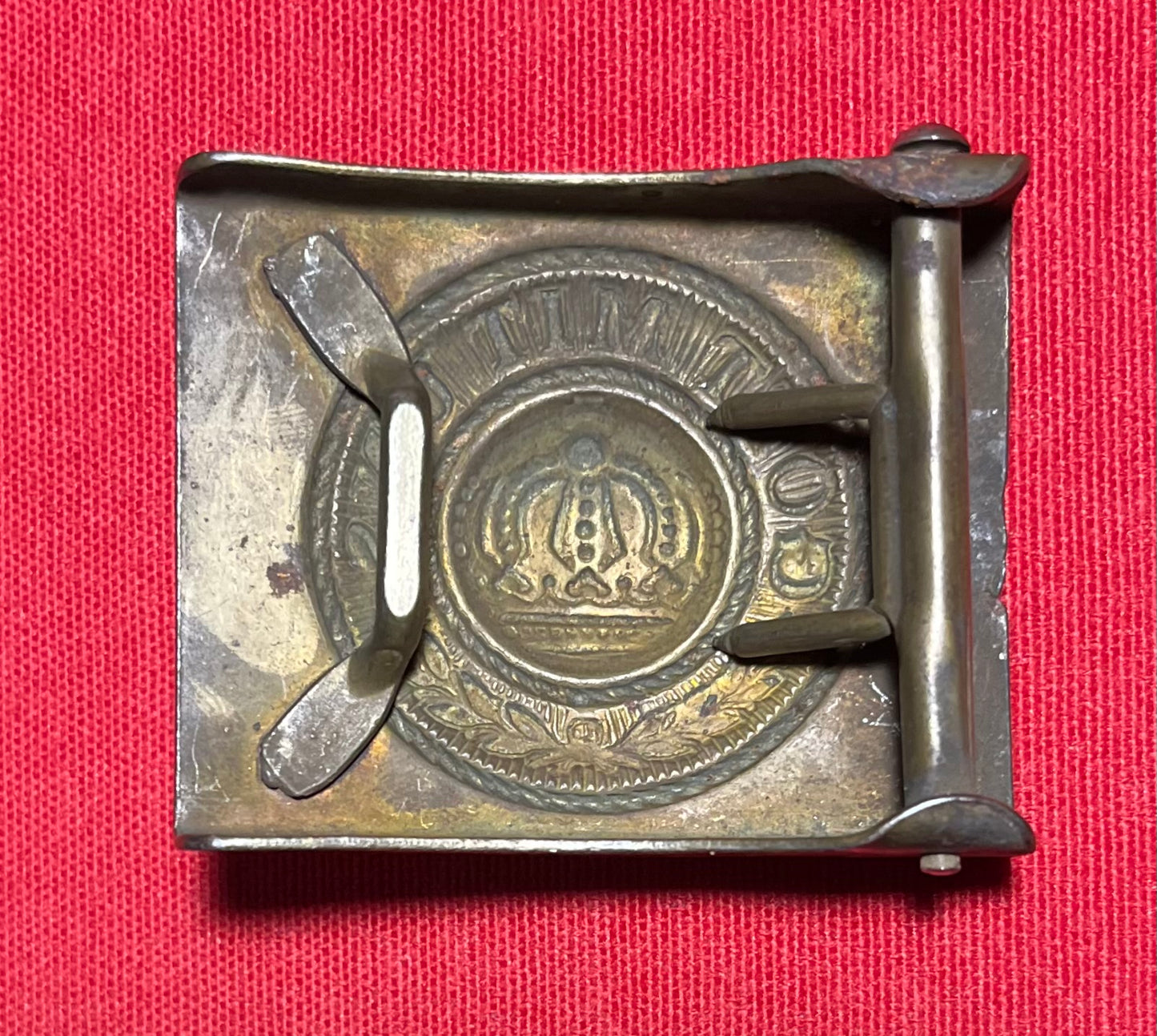 Authentic WWI German Prussian Belt Buckle "Gott Mit Uns" God Is With Us