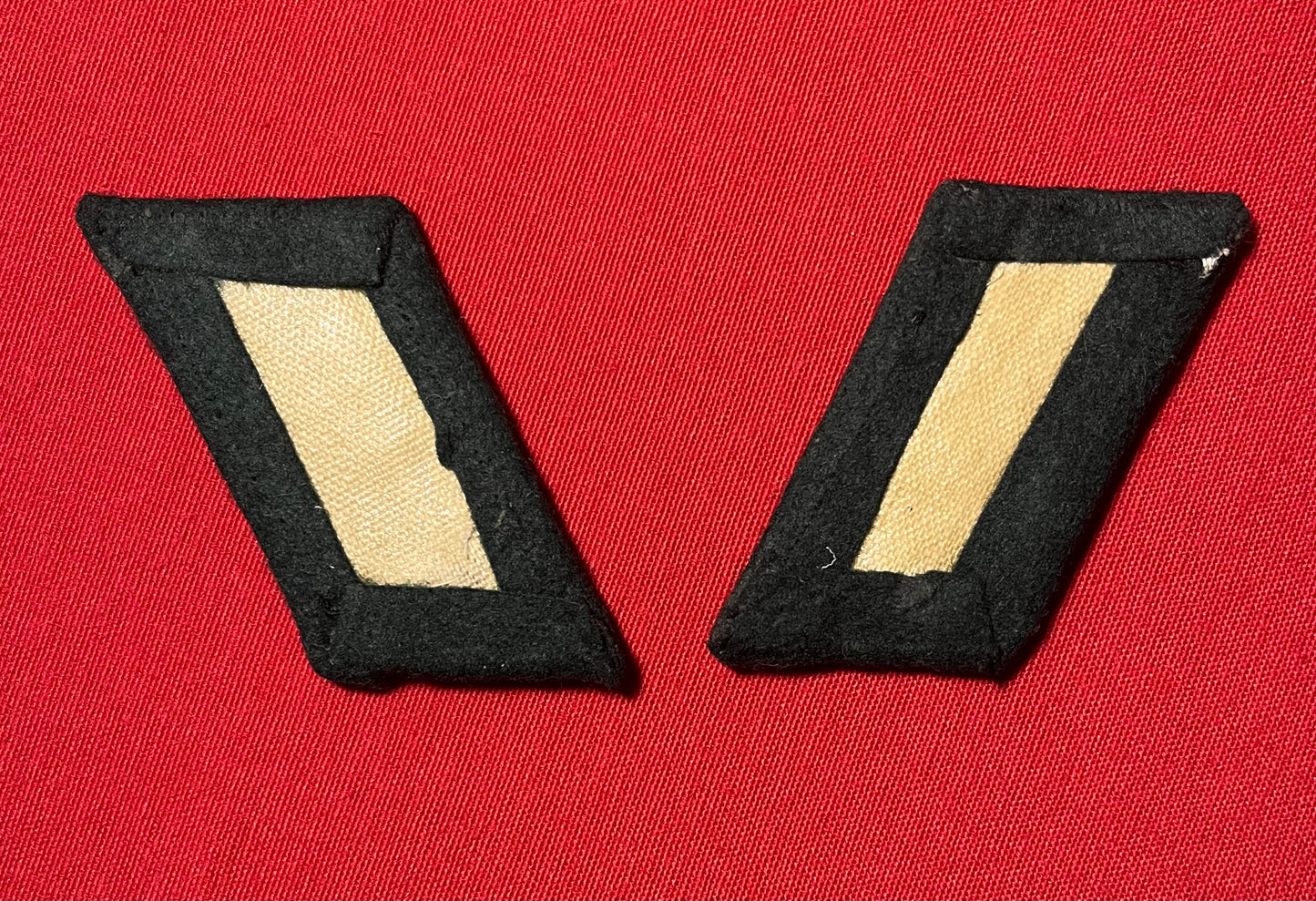 WW2 German Heer "Army" Transportation Officer's Collar Tab Pair / Authentic