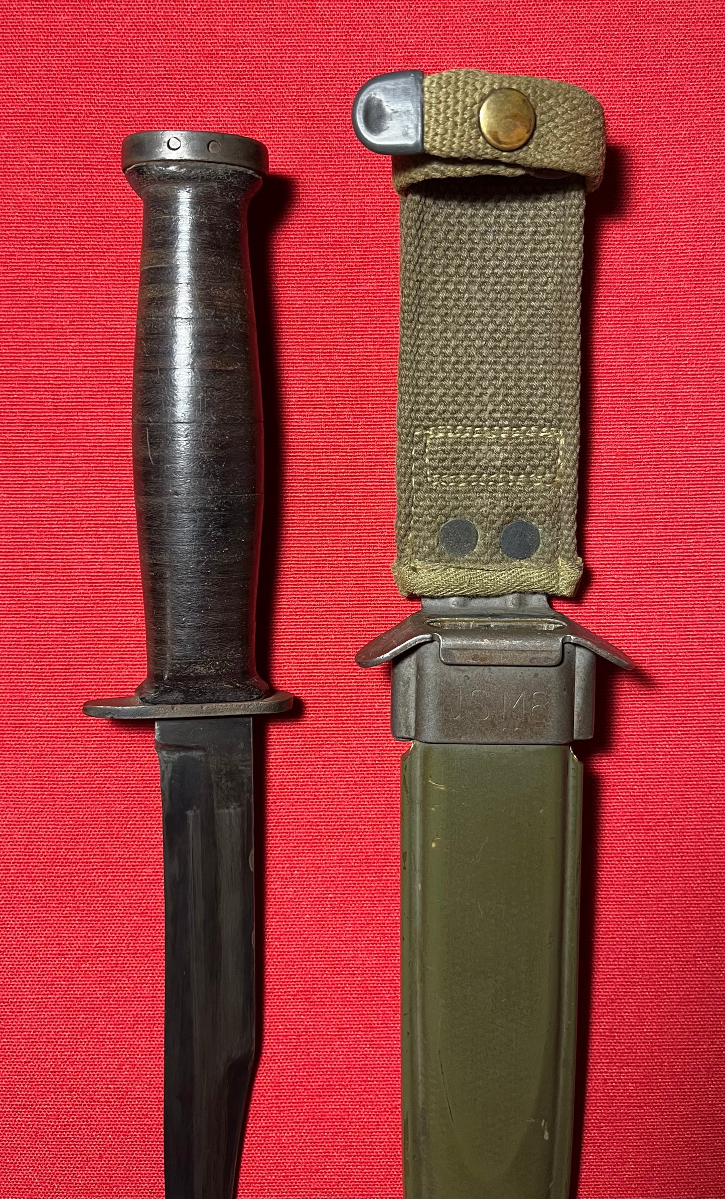 WW2 U.S. M3 Fighting Knife by Aerial with M8 Scabbard