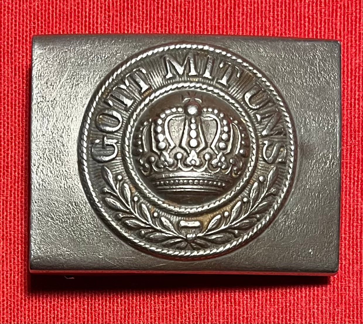 Authentic WWI German Prussian Belt Buckle "Gott Mit Uns" God Is With Us