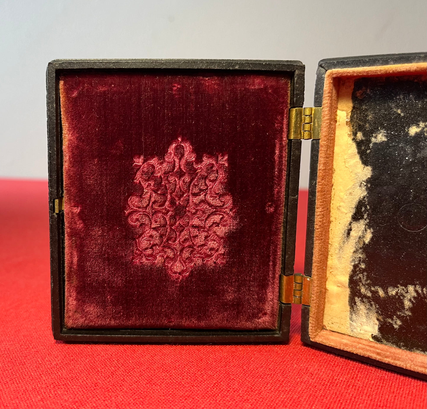 Civil War Soldier Image (Sixth Plate) Sitting In Great Coat Ambrotype