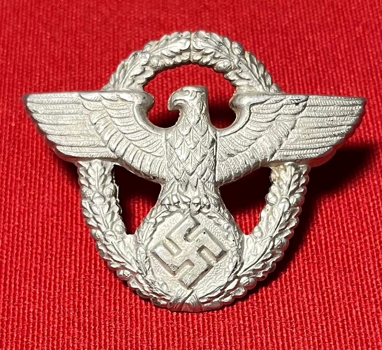 Original WW2 German NSDAP (NAZI PARTY) POLICE VISOR CAP EAGLE