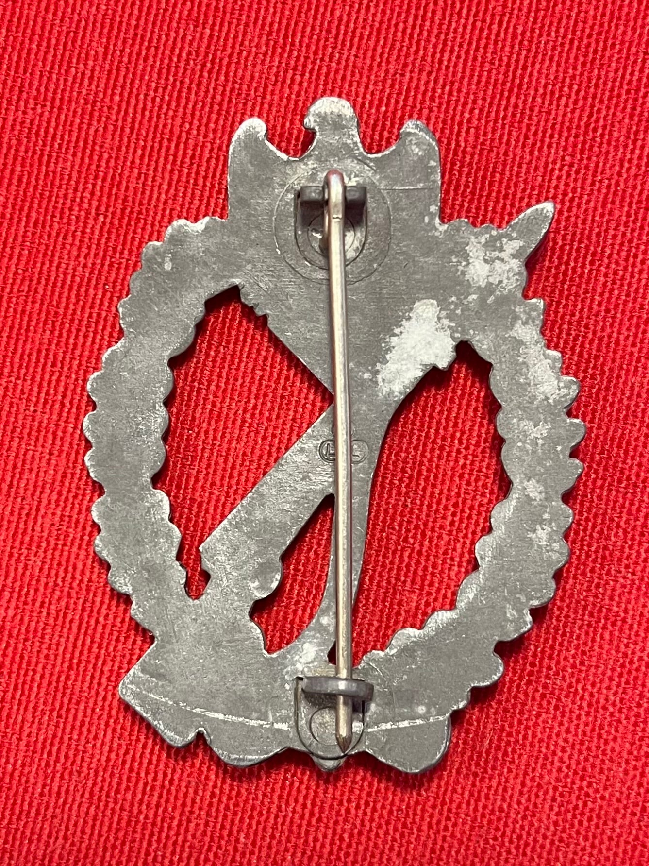 WW2 German Infantry Assault Badge “Rare” 3 Piece Maker Marked FLL