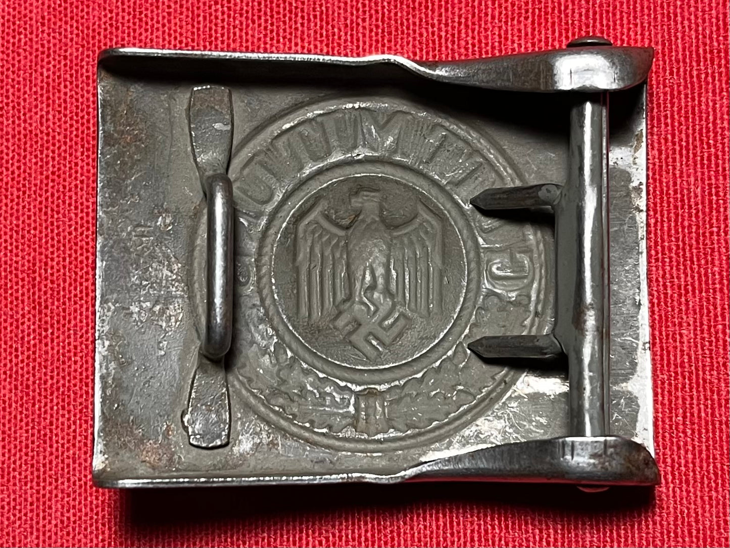 Authentic WW2 German "Heer" Army Belt Buckle Marked IKA 41