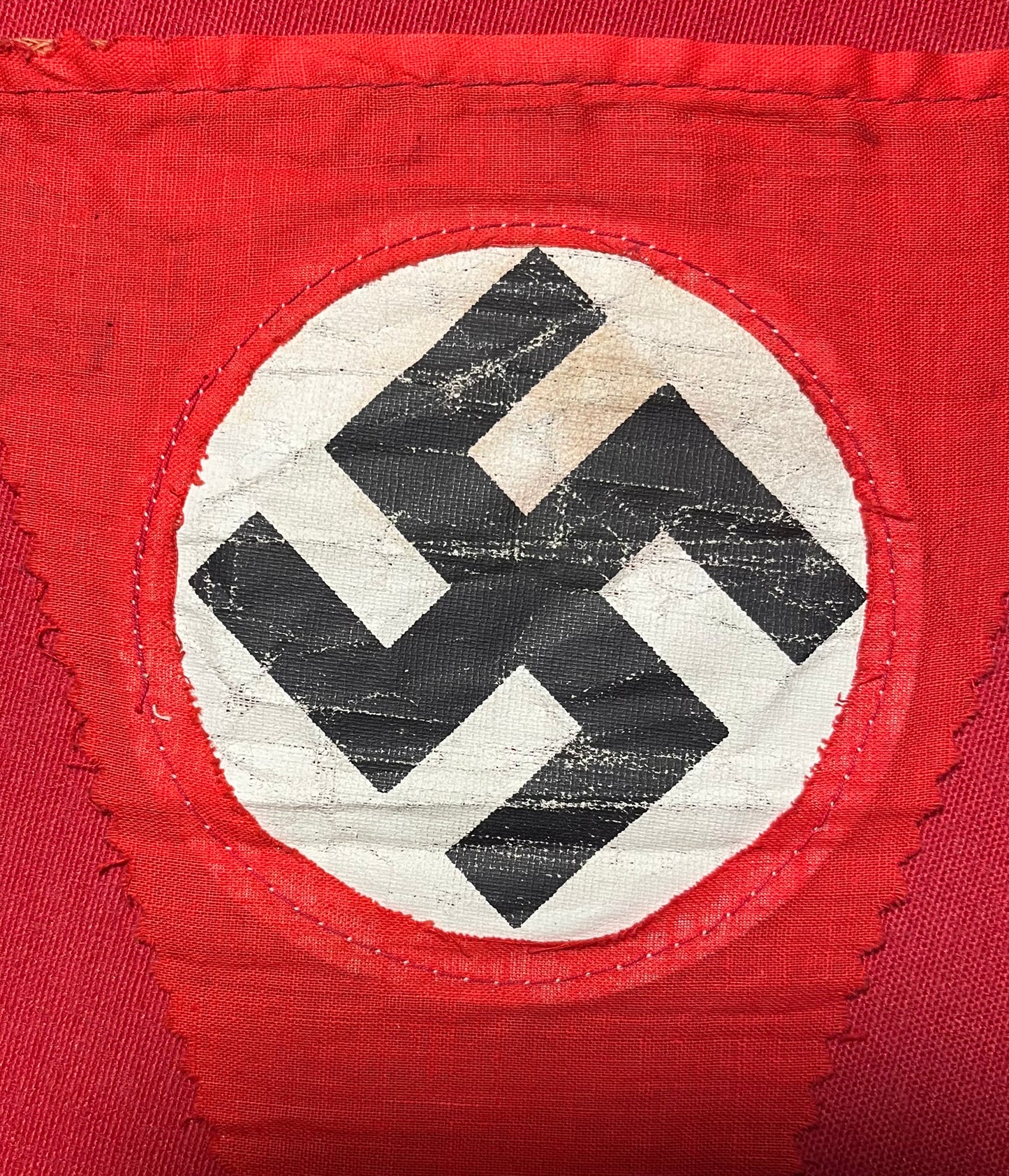 WWII Era German NSDAP (Nazi Party) Cloth Parade Pennant Type Flag