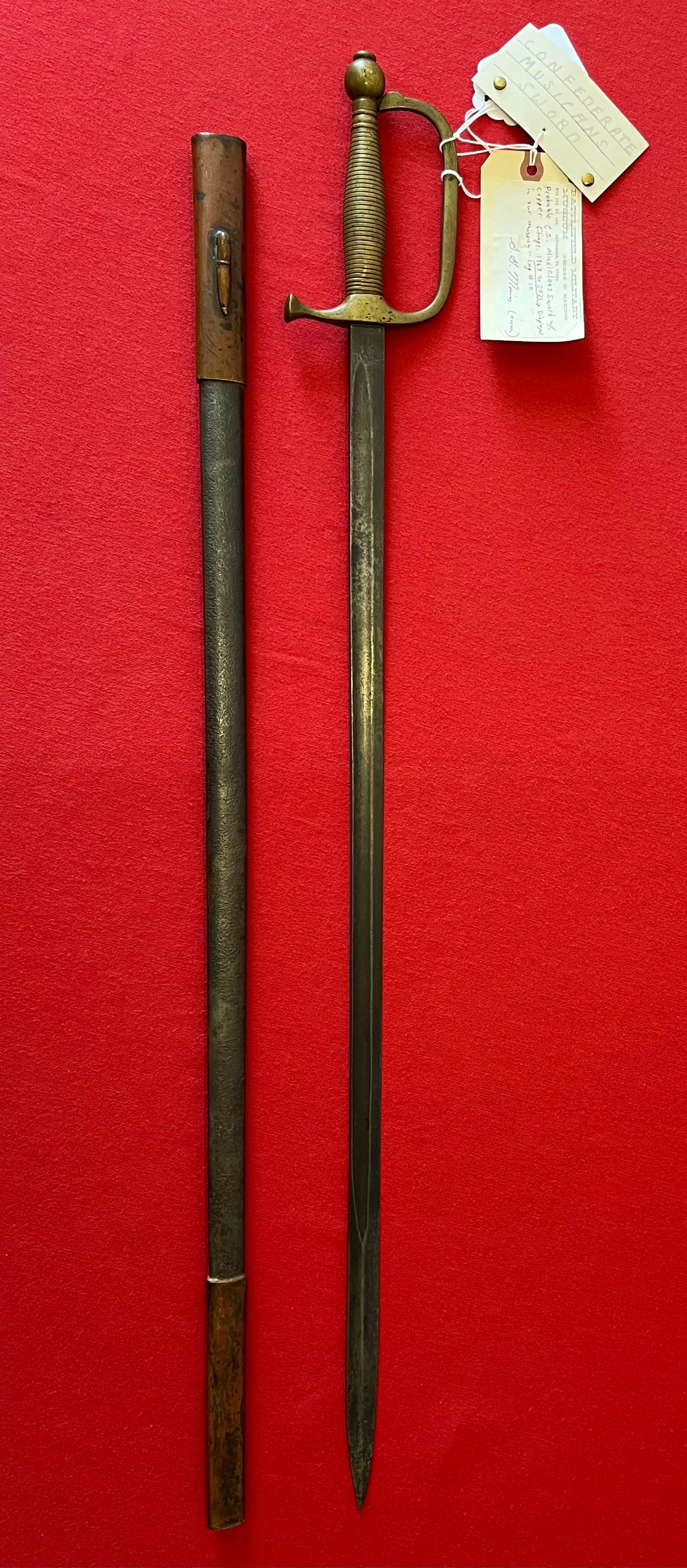 Rare / Confederate Musicians Sword by Boyle & Gamble / Battlefield M. Gettysburg