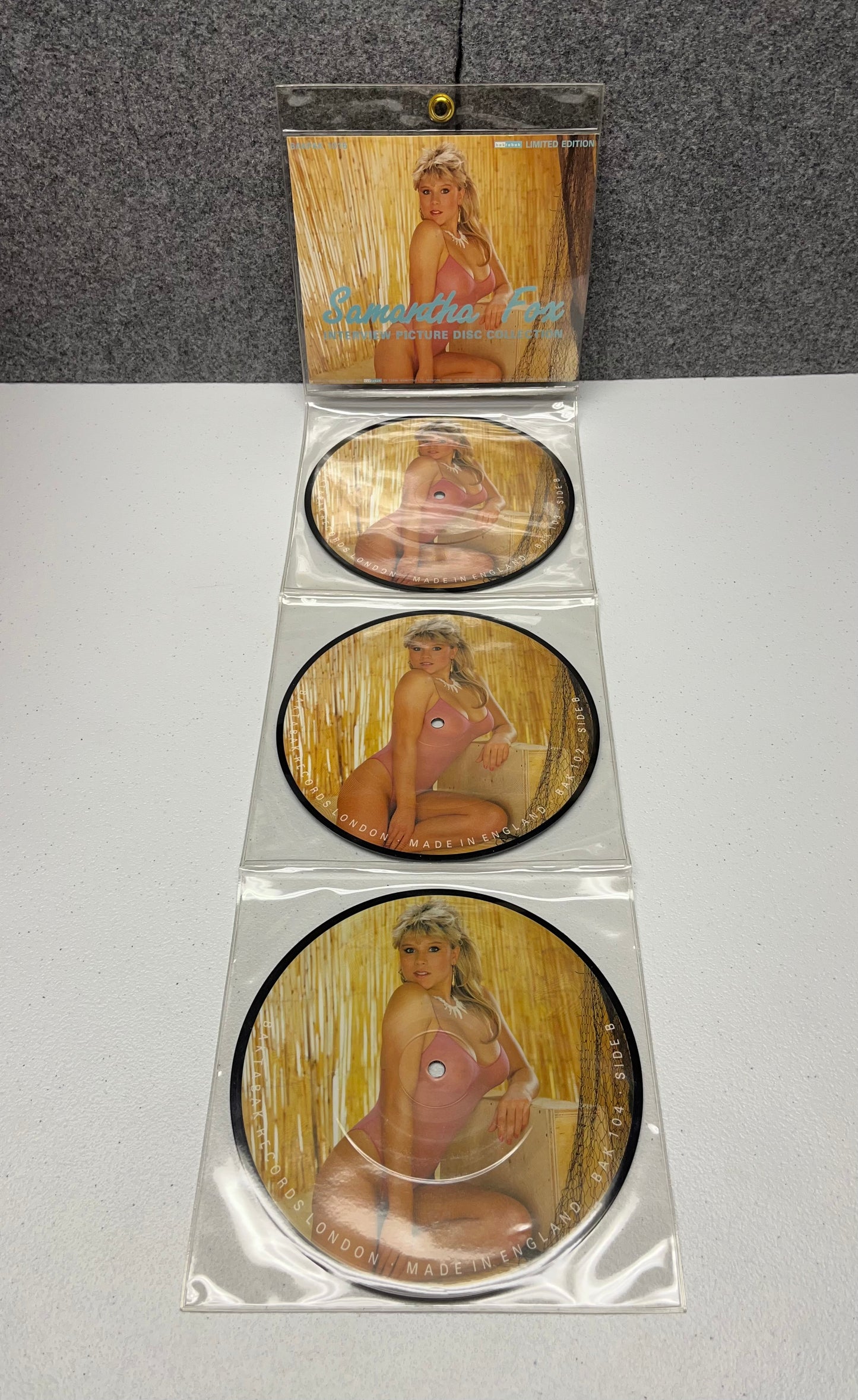 Samantha Fox - 7 Inch Vinyl Picture Disc Set of 3 / UK Import / RARE ADULT