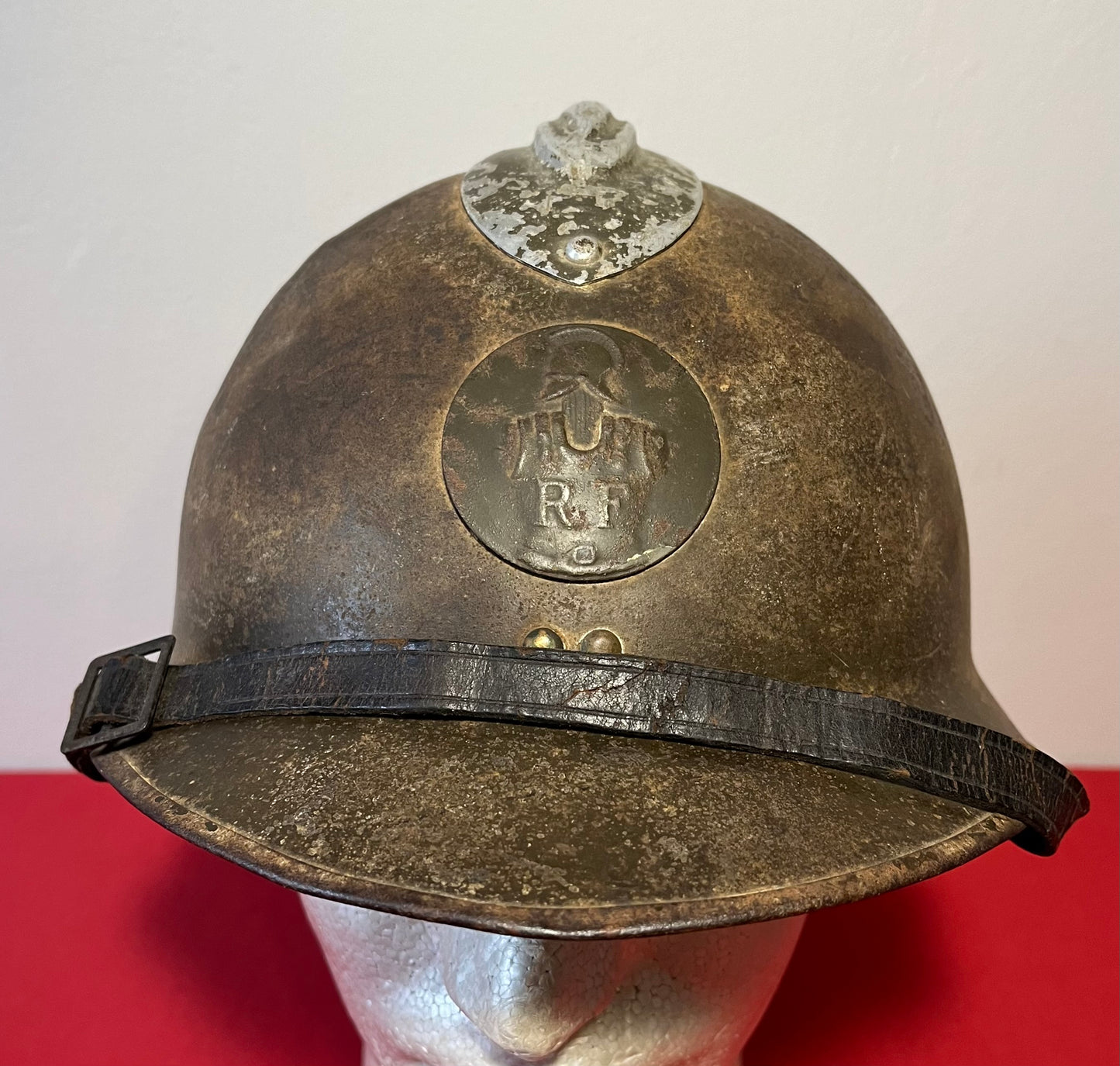 Original WWII French M1926 Adrian Engineer Helmet